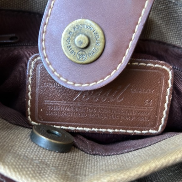 Fossil N 054 The Original Premium Bag Canvas & Leather - Picture 10 of 12